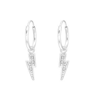 Sterling Silver Bolt Stud Earrings